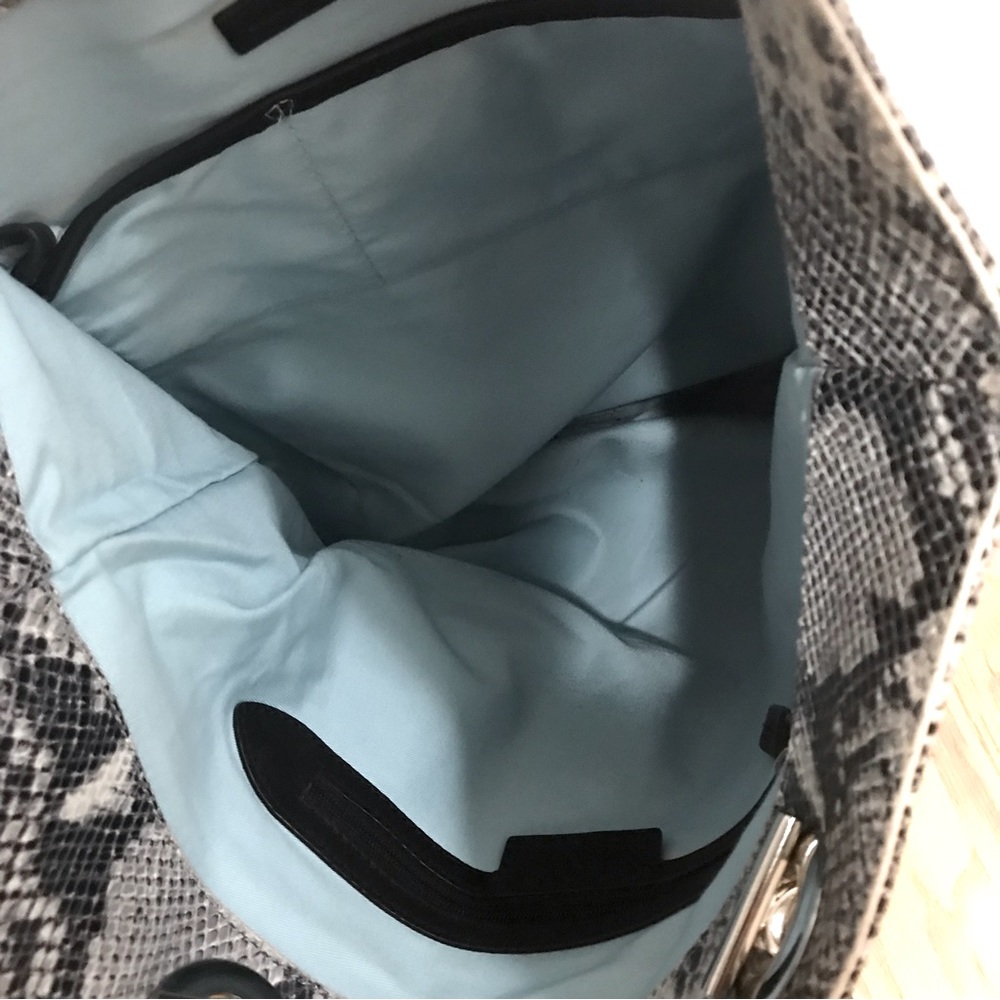 Cynthia Rowley Python Pattern Leather Tote - image 3